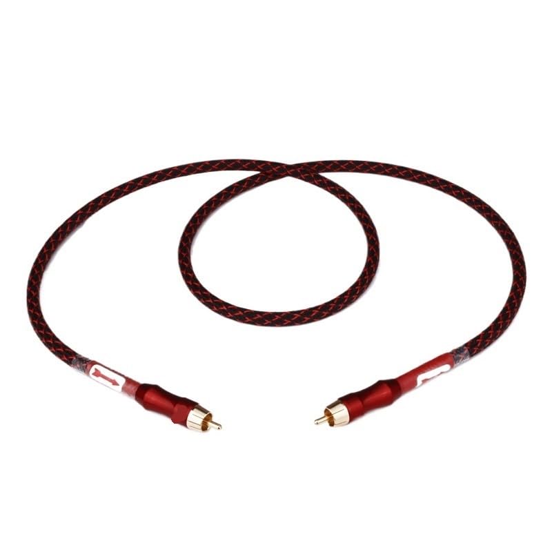 4N OFC 75ohm HiFi Digital Coaxial Audio Video Cable Hi-end R/*C*A to R/*C*A Male Subwoofer Audio Cable 1m 2m 300cm 5m 8m 10m(5m)