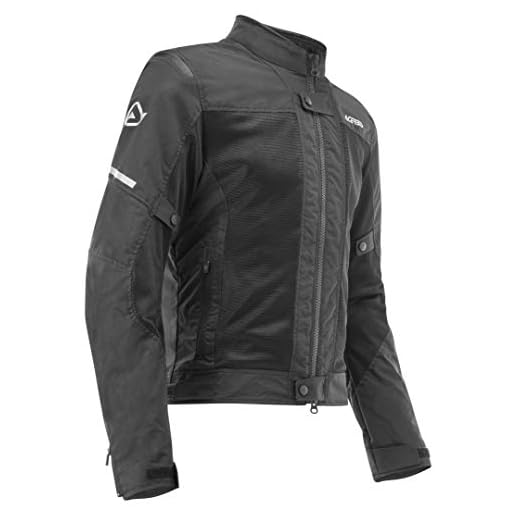 Acerbis Ramsey Vented Motorcycle Textile Jacket Giacca tessile moto Schwarz