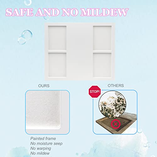 Mickyu Baby Picture Frame, Baby Handprint Footprint Keepsake Kit, Clay Mold Milestone Picture Frames, New Mom Baby Shower Gifts Nursery Decor For Registry Boys Girls #TOP3