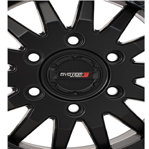 System 3 SB-8 Beadlock 15x7 UTV Wheel - Matte Black (6x5.5) +68mm [15S3-8566] - Thumbnail 3