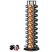 JIAMOEAT Porta Capsule Caffe per Nespresso, Porta Cialde Per Nespresso 40 Pezzi Caffè Capsule, Portacapsule Girevoli a 360 Gradi Acciaio Inossidabile, Ufficio, Cucina 11.5x11.5x39cm Nero immagine
