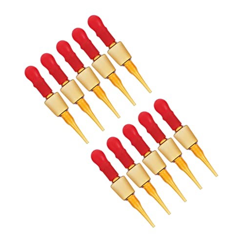 FUNOMOCYA Glass Dropper Pipettes Set 10pcs Dropper Bottle Dropping Pipettes Oil Bottle Liquid Pipettes