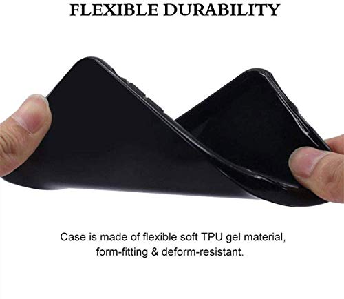 Strug For Zte Avid 579 / Zte Blade A3 2020 Case, Soft Tpu Rubber Slim Anti-Scratch Shockproof Protection Case With Tempered Glass Screen Protector For Zte Avid 579(Black) #TOP3