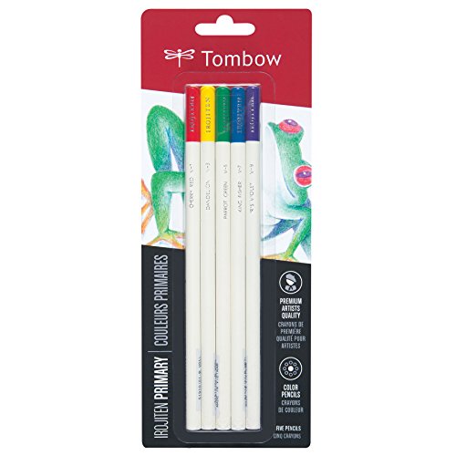 Tombow Irojiten Colored Pencils, Primary, 5-Pack
