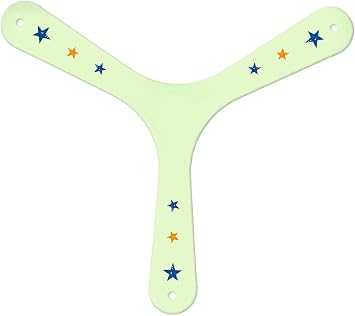 moses. 30320 PhänoMINT Boomerang Throwing Game for Children Glow in the Dark Boomerang Three Wings and with Exciting Information Glow-in-the-Dark (Pack of 1)