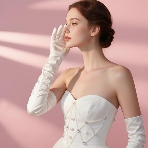 Women Gloves for for Wedding, Tea Party, Cosplay, Costume