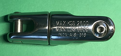 Stainless Steel 316 Anchor Swivel Connector 5/16" Or 8Mm Marine Grade #TOP7