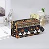 Grand sac de rangement pour maquillage et maquillage - Motif ethnique africain #5