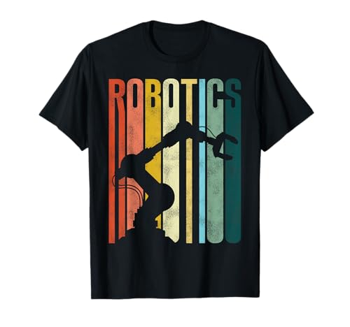 Robot Robotics Engineer Retro Vintage Robotics T-Shirt