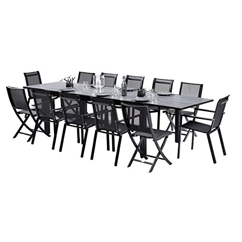 Wilsa Garden EnsembleHPL StarT8/12+F8+C4 – Estructura de Madera con Base HPL, Color Gris Claro