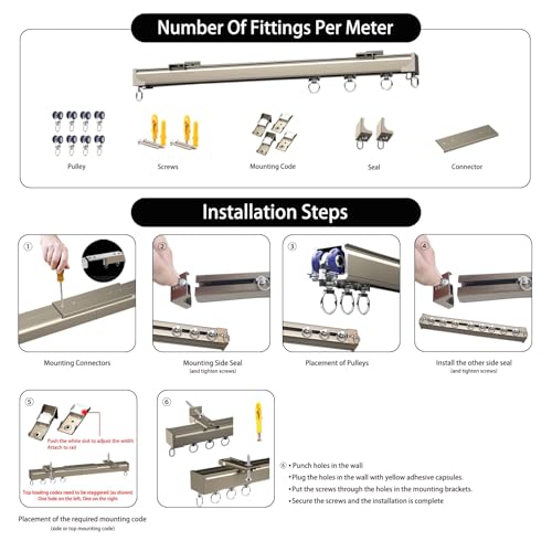 Sistema de rieles de aleación de aluminio de alta resistencia 7