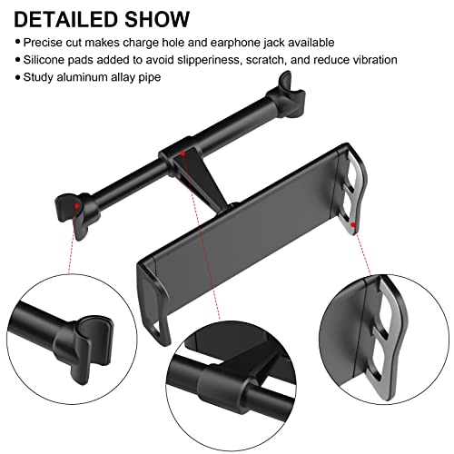 oenbopo Suporte para encosto de cabeça de carro, suporte de apoio de cabeça para celular, tablet, su