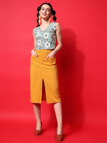 Image of PURVAJA Women's Polyester Floral Relaxed Fit Shirt