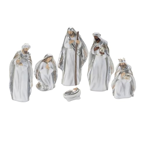 Melrose International Nativity Set Resin Figurine -...