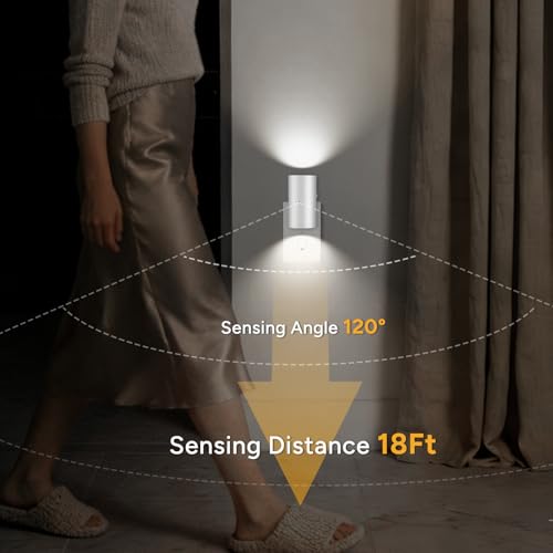 SETEN Motion Night Light Plug into Wall, Dim Standby Mode LED Nightlight with Dusk to Dawn Auto On/Off, 5000K Daylight Dimmable 5-150LM, for Bathrooms Hallways Living Rooms Staircases, 2 Pack by SETEN - Used condition - Image 3