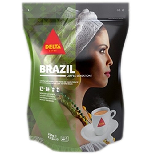 (DELTA Coffee BRASIL Ground Coffee) DELTAR[q[uWOEhR[q[(for espresso machines / fine grind) GXvb\}V/t@COCh - 6 x 250gr 