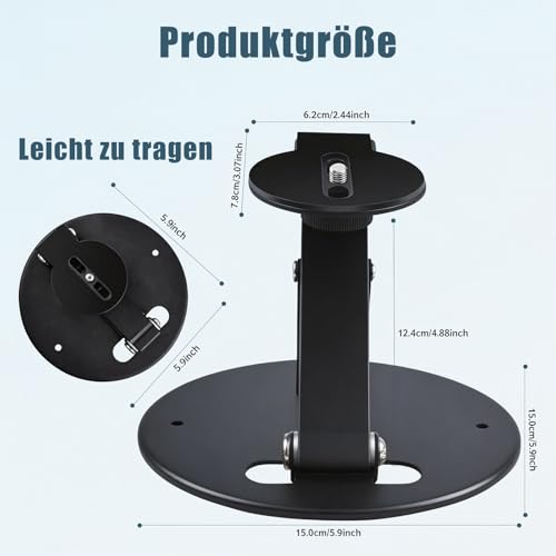 Beamer Halterung Projektor Universal, Projektorhalterung mit 1/4 Zoll Schraube, Beamer Ständer 180° Drehbarer Projektoren für Decke Tisch Wand, Faltbarer Wandhalterung Projektor für Heimkino & Büro