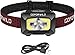 GOFORWILD Rechargeable Headlamp, COB Enhanced Headlamp, 500 Lumens Ultra Bright Cree LED Rechargeable Flashlight, Red Light and Motion Sensor, Waterproof, for Camping, Hiking, Outdoors