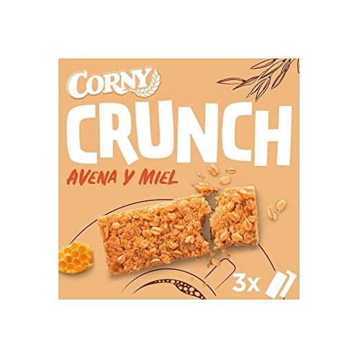 Corny Crunch Barritas de cereales, avena y miel, 3 x 40 gr
