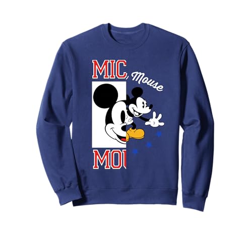 Sweatshirt Mickey Mouse Disney split art pull casual graphique pour homme et femme