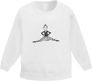 Azeeda 'Highland Dancer' Kid's Sweatshirt/Jumper (3-4 Years) (KW00043249)