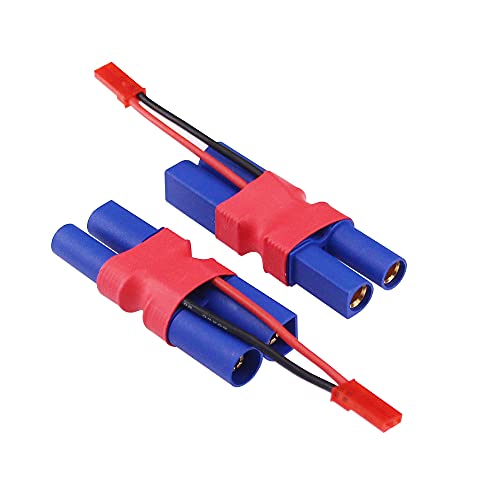 Set 3 conectores EC5 macho a hembra con cable JST 5cm miniatura 3