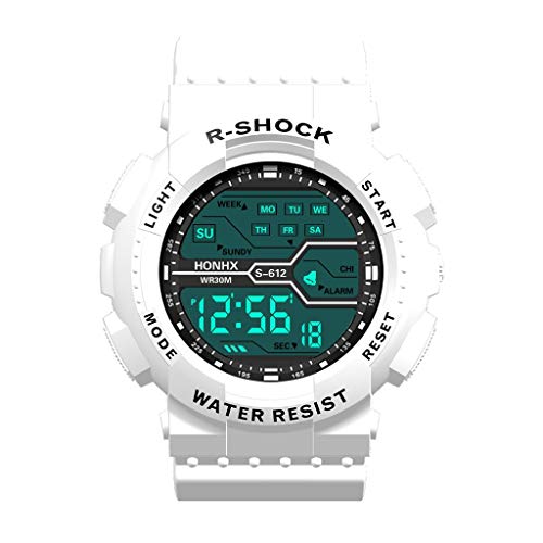 Women's Watch Outdoor Sport Watches for Women Date Rubber Men's Watch Waterproof Digital Fashion Sport Stopwatch Wrist Boy LCD Men's Watch Gg-b100