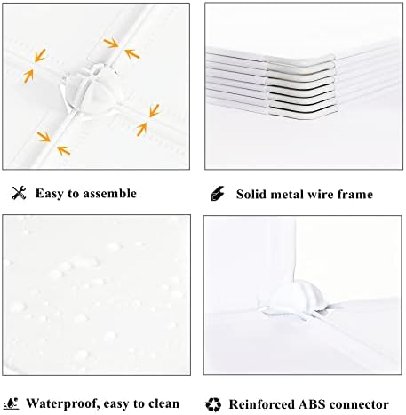 AWTATOS 12개의 큐브 보관 정리함, 옷장 정리함 보관 선반, 화이트 — 사진 6