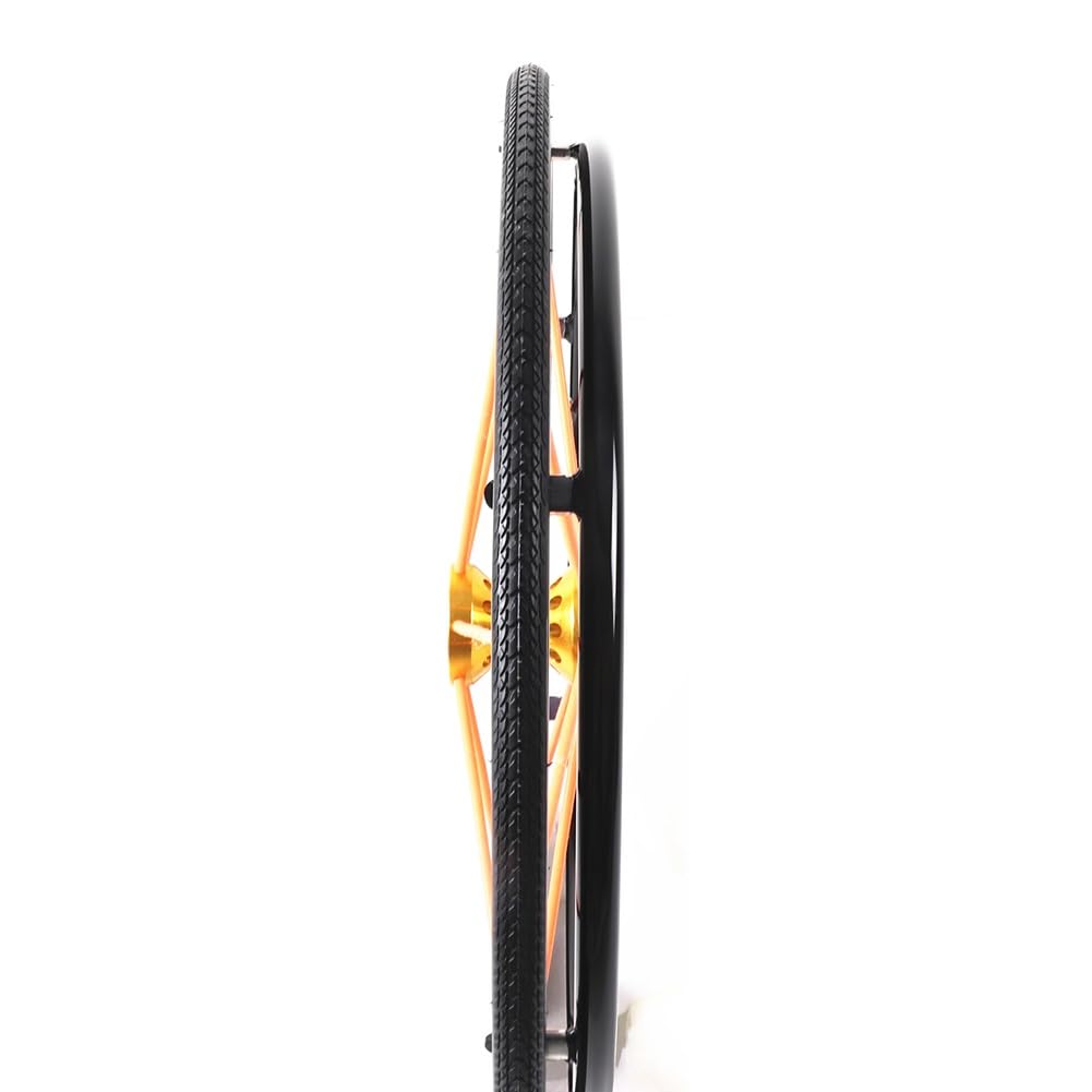 Ruedas Traseras de 24 x 1 para Silla de Ruedas Deportiva, Rueda Trasera de Repuesto para Silla de Ruedas de 24 Pulgadas, Neumático, Cojinete: 1/2" (12 mm) (Paquete de 2)