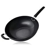 Perfekte Details: Robuster Verbrühschutz, rutschfester Griff und ein stärkeres Design mit verstärkten Nieten, mit denen ein Topf voller Lebensmittel leicht angehoben werden kann. Einfach zu lagern. Der Hubring am Griff dient zum Aufhängen der Aufbewahrung, ist leicht zu trocknen und spart Platz in der Küche.