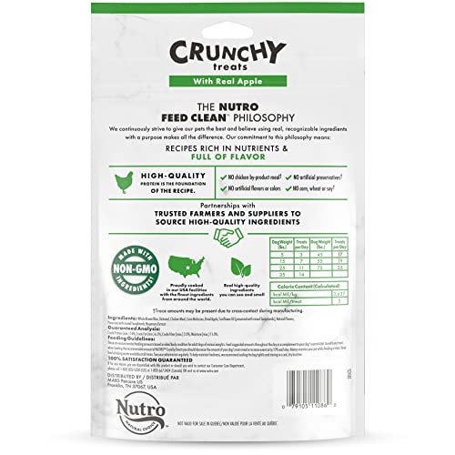 Nutro Crunchy Dog Treats With Real Apple, 10 Oz. Bag #TOP1