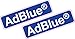 2 pegatinas de vinilo impresas AdBlue de 80 mm x 24 mm para coche, furgoneta, diésel, aditivo para combustible