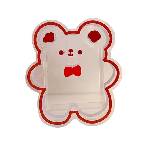 Cute Acrylic Pen Holder Mini Clear Pencil Holder for Desk Stationery and Makeup Brushes