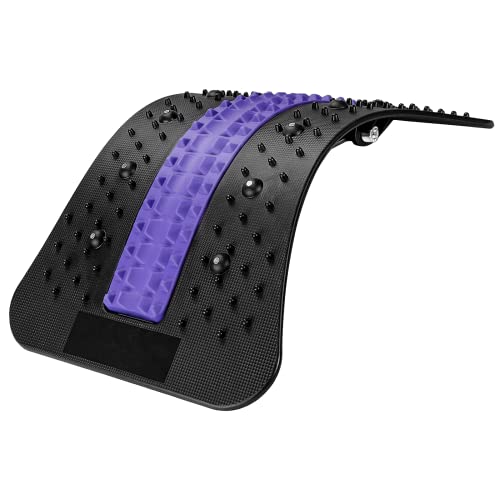 Yotako Back Stretcher, Multi-Level Lumbar Support Stretcher, Spine Stretcher Lower Back, Back Cracker Board Lower Back Pain Relief Stretcher for Back Waist Relax