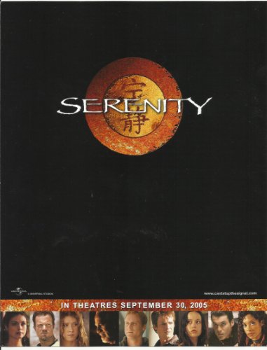 Serenity Nathan Fillion, Gina Torres & Adam Baldwin 8.5 x 11 Cast Promotional Poster #2