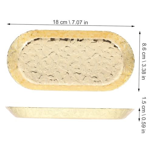 Ipetboom Bandeja Inoxidable con Diseño Moderno para Joyas y Cosméticos para Decoración y Cocinas Multiusos y Práctica para Exhibir Accesorios y Decoraciones - imagen 2