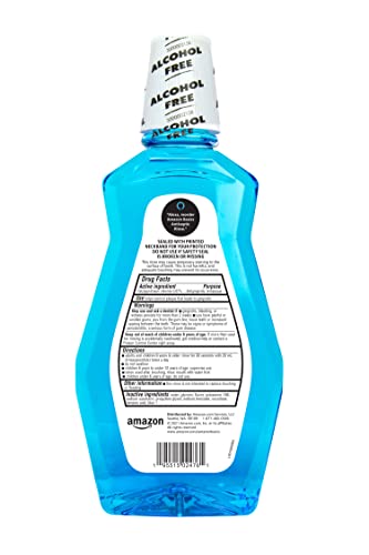 Amazon Basics Multi Action Antiseptic Rinse,Alcohol Free,Fresh Mint,1 Liter,33.8 Fluid Ounces (Previously Solimo),(Pack of 4) view 2