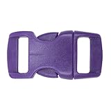 West Coast Paracord Hebillas contorneadas de liberación lateral de 3/8 pulgadas (morado, paquete de 250)
