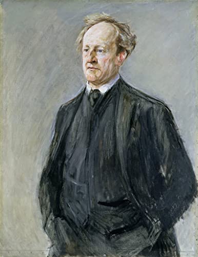 Impression d'art Gerhart Hauptmann par Max Liebermann tableau de maître vintage 60x90
