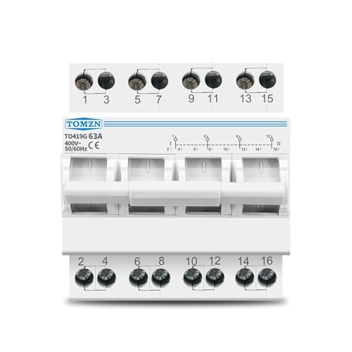 MTS triphasé inverseur de source 4P 63A haute durabilité mécanique
