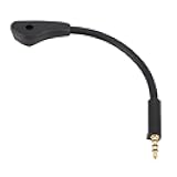Wisoqu Gaming Headset Microphone, 3.5mm Replacement Mic with Gold Plated Plug for ROG CORE Animate, Flexible Bendable Boom Mic, Plug and Play