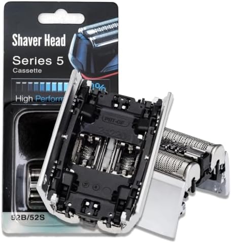 52S Replacement Head Compatible with Braun Series 5 Electric Shaver, Foil and Cutter Shaver Blade for Braun S5 Models 5190cc 5090cc 5040s 5147s 5030s