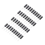 QUARKZMAN 40 Stück SW-18015P Erschütterungssensor 12V 0 2mA Hohe Empfindlichkeit Feder Elektronischer Sensor Schalter Für Elektronische Bauteile Stromkreis Schwarz