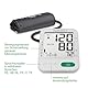 medisana BU 586 Voice Oberarm-Blutdruckmessgerät, präzise Blutdruck und Pulsmessung mit Speicherfunktion und Sprachausgabe, Anzeige eines unregelmäßigen Herzschlags, mit großer Manschette 23-43 cm