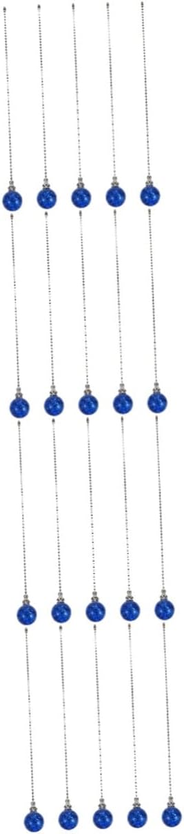 DOITOOL 20pcs Fan Beaded Pull Chain Extension Light Pull Chain Crack Design for Ceiling Fans Lamps Easy to Install Vintage Style Home Decor