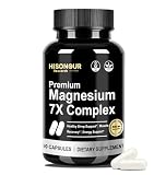 Magnesium Glycinate Complex Supplement - 7 Type Magnesium Complex with Vitamin B6, Magnesio Glycinate, Citrate, Malate & More - High Absorption, Vegan, Non-GMO - 90 Capsules