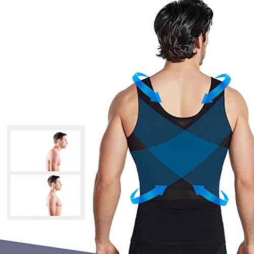 Modelador Corporal Masculino, Colete Modelador Corporal Regata para Treino Abdominal, Camisetas Mode