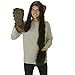 Bear Full Animal Hoodie Faux FUR Brown Hat 3-in-1 Function For Men