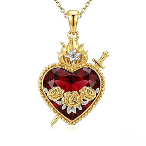 LUANIOL Immaculate Heart Of Mary Necklace