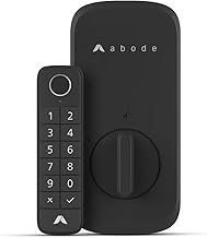Abode Lock & Keypad: Smart Lock with Keyless Entry Using Keypad, Fingerprint or App - WiFi Connected to Remotely Manage Codes & Access – Works with Existing Door Lock – Alexa & Google Home Compatible